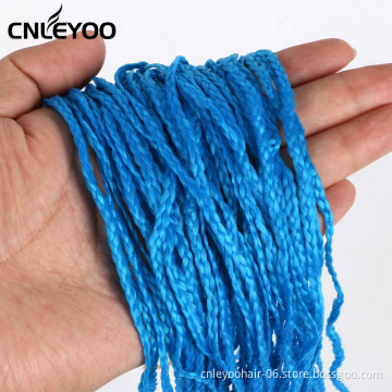 Blue ZiZi Box Braid Crochet Braids 28 Inch Micor Thin Box Braids Crochet Hair For Women